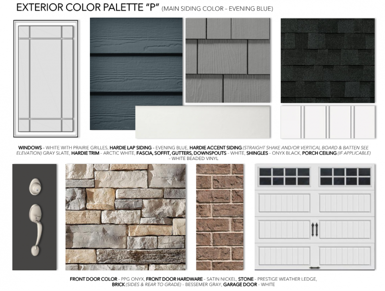 Exterior Palettes - Eddy Homes