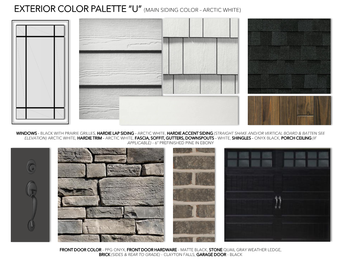 Exterior Palettes - Eddy Homes